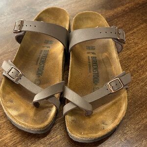 Birkenstock Tan Cross-Strap Sandals